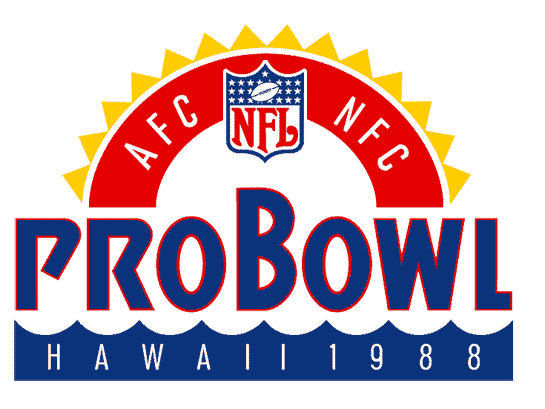Pro Bowl 1988 Primary Logo t shirts iron on transfers